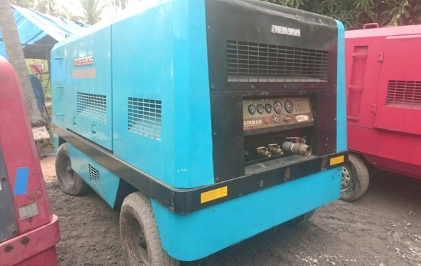 PDSF530S # เครื่องปั๊มลม มือสอง 10.5bar เครื่องยนต์ Hiino HO7C-TE นำเข้า by