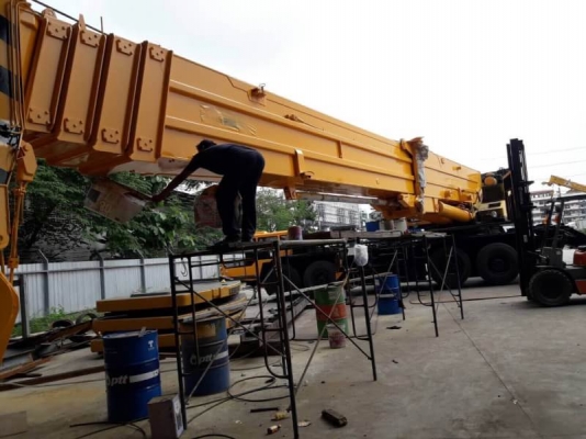 ขออนุญาติลงขายรถเครนและให้เช้า TADANO TG-160ตัน M1สะภาพสวยเก่านอกจากญี่ปุ่น ระบบการทำงานพร้อม ครบสมบ