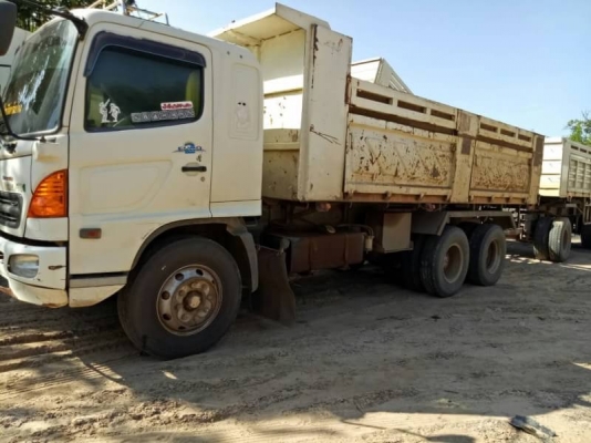 Hino Mega. 260 ปี 47 ราคา 1,495,000 บาท สิบล้อดั้มแม่=ลูก 2คาน รถสวยพร้อมใช้เอกสารพร้อมโอน