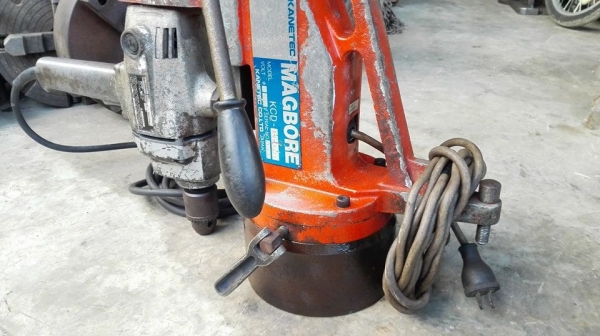 ** SOLD ** สว่านแม่เหล็กญี่ปุ่น KANETEC Made in JAPAN ไฟ 220V สภาพสวยพร้อมใช้มาเทสได้