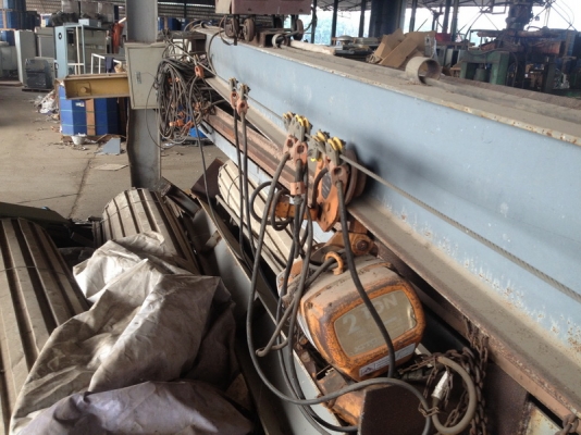 ขาย เครน 2 ตัน พร้อมรางยาว 10 เมตร สภาพสวย ราคาไม่แพง