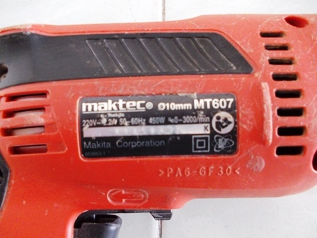 สว่านไฟฟ้า 10mm maktec Drill MT607 ซ้ายขวา (3/8") keyless