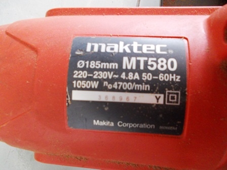 เลื่อยวงเดือน maktec mt580 สภาพใหม่ ราคาถูกมาก เลื่อยวงเดือน maktec mt580 สภาพใหม่ ราคาถูกมาก