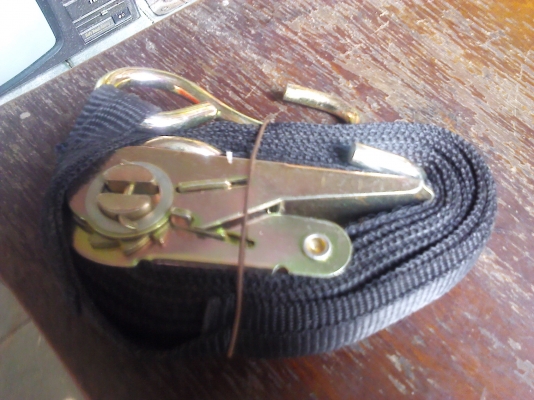 สายรัดพร้อมชุดดึงรัดของให้แน่น สายยาว3.35 เมตร ชุดโยกดึงรัด 35 cm.