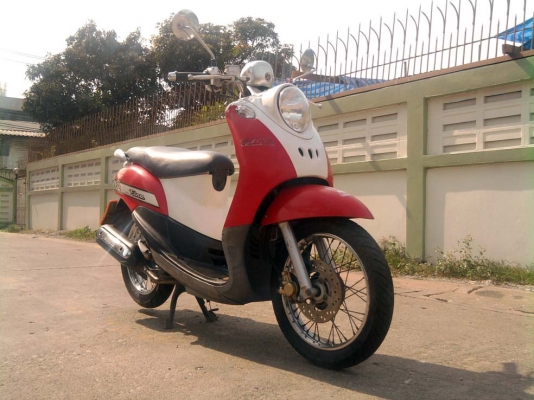 ขออนุญาติขาย  Yamaha Fino 115 cc. สีแดงขาว