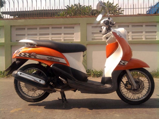 ขออนุญาติขาย Yamaha Fino 115 cc. สีส้มขาว