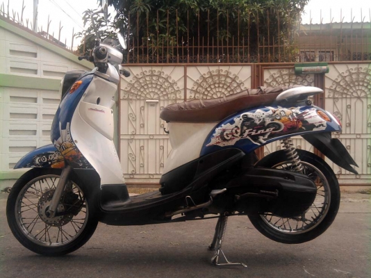 ขออนุญาติขาย Yamaha Fino 115 cc. สีน้ำเงินขาว