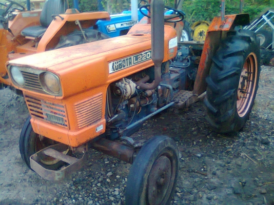 คูโบต้า L2200 สภาพเดิมๆ + ผานบุกเบิก + คราด + ล้อเหล็ก + ครุบตีดิน