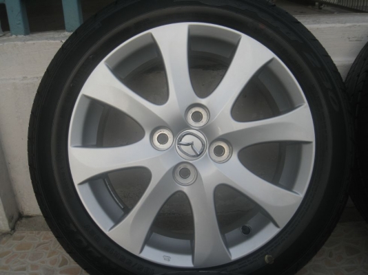 ขายล้อแม็กเดิม mazda2  15"x6" 4รู100 et45+ยาง ปี 13 (081-3747940)