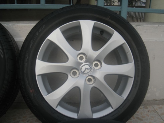 ขายล้อแม็กเดิม mazda2  15"x6" 4รู100 et45+ยาง ปี 13 (081-3747940)
