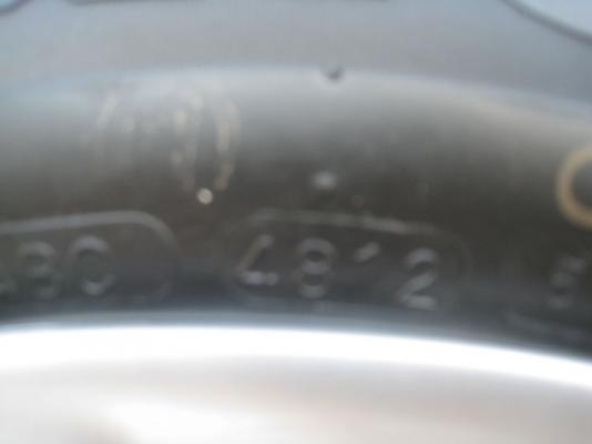 ขายกะทะล้อ nissan march 14" 4/100 +ฝาครอบ+ยางปลายปี12(081-3747940)