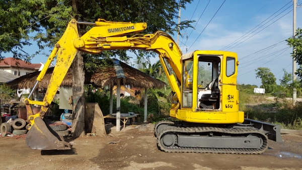 ขายด่วนรถแบคโฮSUMITOMO-SH65Uครื่องอีซูซู4สูบ4JB1ดีปั่มนี้วระบบเต่ากะต่ายแรงประหยัดรถนอกเพิ่งนำเข้ามาใหม่ยังไม่เคยใช้งานในเมืองไทยเลย
