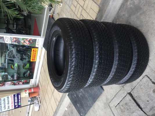 (หมดแล้วครับ) ยาง Bridgestone 245 70 16 ปี16 มีให้เลือก 7ชุด ดอกเต็ม ไม่มีปะ ราคาไม่แพง