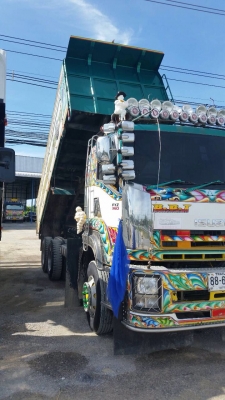 ขายรถดัมพ์ ISUZU เครื่อง 360 แรง ปี 55 กระบะดัมพ์มิเนียม ไมล์ 170,xxx ยางเต็ม ไม่เคยแบกน้ำหนัก เดิมๆไม่มีชน มีระบบลากพ่วง ทะเบียนพร้อม