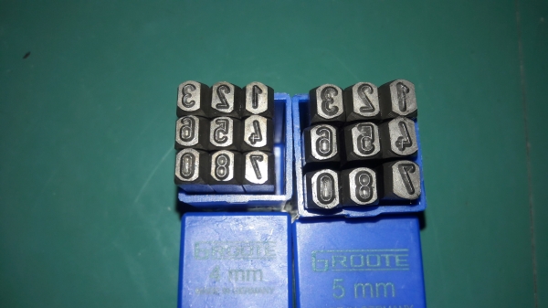 ขายชุดเหล็กตอกตัวเลขขนาด5mm.GROOTE Made in Germany.