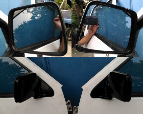 ประตูคู่หน้ามือหมุน Datsun Japan ใส่ BIG M แท้ญี่ปุ่น