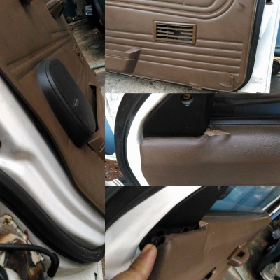 ประตูคู่หน้ามือหมุน Datsun Japan ใส่ BIG M แท้ญี่ปุ่น