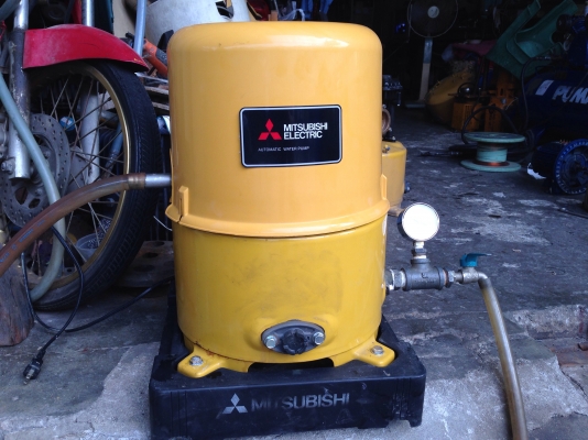 ขายปั้มน้ำอัตโนมัติ Mitsubishi 150W สภาพสวยเดิมๆ วิ่งนิ่ม ตรวจเช็คแรงดันเรียบร้อย ไม่มีรั่วซึม พร้อมใช้งาน