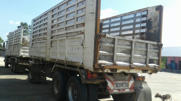 ขายรถพ่วง 22 ล้อ แม่-ลูก กระบะเหล็ก คอกเกษตรดั้ม ISUZU 360 ปี.52 ราคา.2350000 สนใจรีบจองด่วน