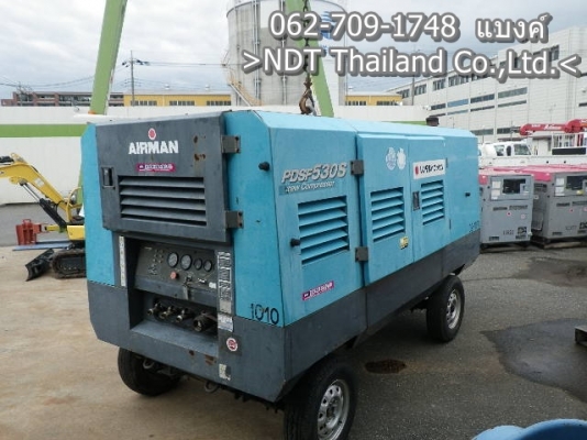 ปั้มลม AIRMAN PDSF530S สภาพเนียนๆเลยครับ เครื่อง Hino JO8C  062-709-1748 แบงค์