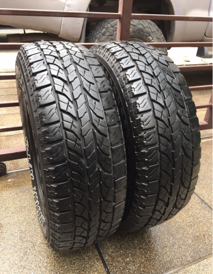 ยางคู่ All Yokohama 245 70 16 ปี14 ดอกเต็ม ไม่มีปะ ราคาไม่แพง