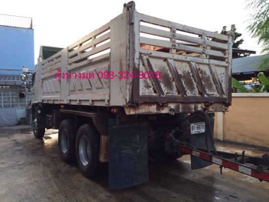 ขายรถพ่วง Hino เครื่อง 344 แรง ปี 55 กระบะดัมพ์สามมิตร ลูก 3 เพลาแท้ คัทซีสวย ภายในครบ ยางดี ทะเบียนพร้อม