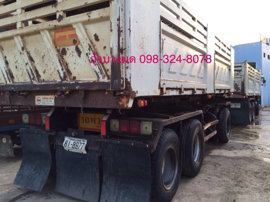 ขายรถพ่วง Hino เครื่อง 344 แรง ปี 55 กระบะดัมพ์สามมิตร ลูก 3 เพลาแท้ คัทซีสวย ภายในครบ ยางดี ทะเบียนพร้อม