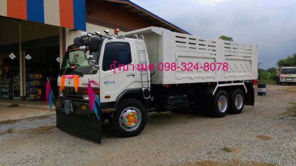 ขายรถบรรทุกสิบล้อดัมพ์ Mitsubishi M6 เครื่องเดิม 260 แรง 2 เพลา ปี 48 กระบะดัมพ์สามมิตร เครื่องดี คัทซีสวย ทะเบียนพร้อม