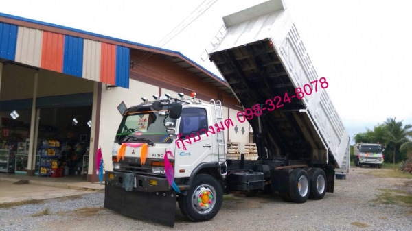 ขายรถบรรทุกสิบล้อดัมพ์ Mitsubishi M6 เครื่องเดิม 260 แรง 2 เพลา ปี 48 กระบะดัมพ์สามมิตร เครื่องดี คัทซีสวย ทะเบียนพร้อม