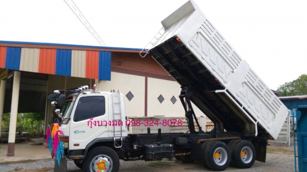 ขายรถบรรทุกสิบล้อดัมพ์ Mitsubishi M6 เครื่องเดิม 260 แรง 2 เพลา ปี 48 กระบะดัมพ์สามมิตร เครื่องดี คัทซีสวย ทะเบียนพร้อม