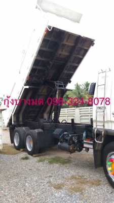 ขายรถบรรทุกสิบล้อดัมพ์ Mitsubishi M6 เครื่องเดิม 260 แรง 2 เพลา ปี 48 กระบะดัมพ์สามมิตร เครื่องดี คัทซีสวย ทะเบียนพร้อม