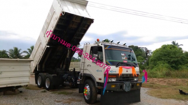 ขายรถบรรทุกสิบล้อดัมพ์ Mitsubishi M6 เครื่องเดิม 260 แรง 2 เพลา ปี 48 กระบะดัมพ์สามมิตร เครื่องดี คัทซีสวย ทะเบียนพร้อม