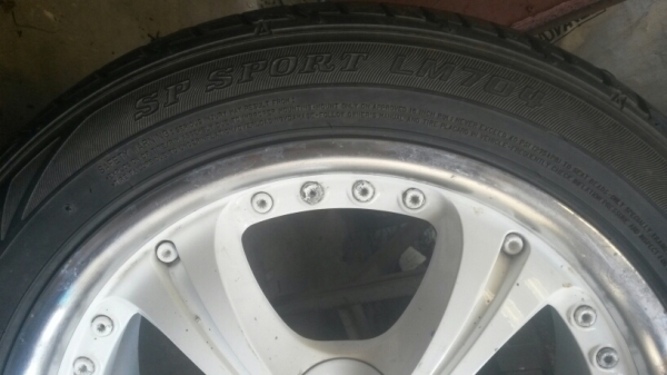 ล้อแม็ก japan 16 4รู รถเก๋ง พร้อมยาง 3 วง ไม่ดุ้งไม่แตกไม่ร้าว