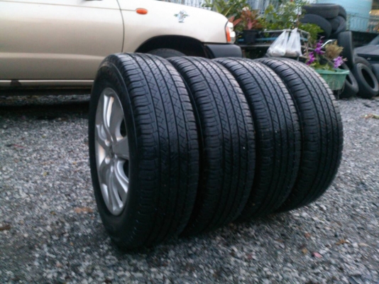 ขายแม็ก HONDA ACCORD 5รู114 พร้อมยางมิชลิน ปี11 ดอกยางเต็มเท่ากันใช้งานน้อย ถูกๆ จำนวน 1 ชุด