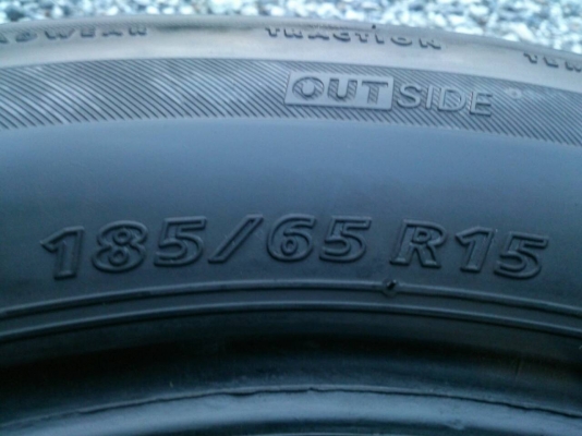 ขายยาง 185/65R15 บริดสโตน อีโคเปีย ยางปี15 ดอกยางเต็มสดไม่แตกลายไม่ร้าวไม่มีปะ สวยๆจำนวน 1 ชุด