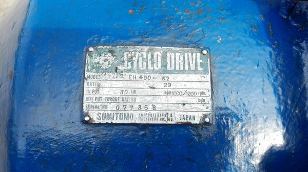 ** จัดส่งพัทลุงครับ ** หัวเกียร์ญี่ปุ่นขนาดใหญ่ SUMITOMO JAPAN ทด 1:29 เพลาออก 50 RPM.ใช้กับมอเตอร์ 50-75 HP พร้อมใช้งาน