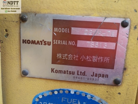 ขายแทร็คเตอร์ดันดิน KOMATSU D20P-7E นำเข้าญี่ปุ่น สภาพดีขายไม่แพงครับ By NDTT 061-4194021 ไปป์ครับ