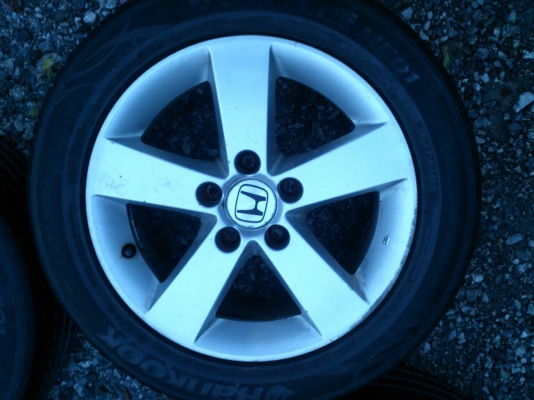 ขายแม็ก HONDA  CIVIC 5รู114  ยาง205/55R16 HANKOOK ปี12 ดอกยางเต็มสวยๆ จำนวน1 ชุด