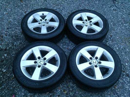 ขายแม็ก HONDA  CIVIC 5รู114  ยาง205/55R16 HANKOOK ปี12 ดอกยางเต็มสวยๆ จำนวน1 ชุด
