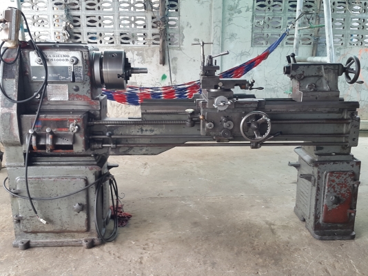 แท่นกลึง 6 ฟุต ต้าชิง 1000 บี 3 เพลา เกียร์บล็อก พร้อมใช้งาน ด่วนๆๆ 76,000
