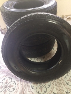 BRIDGE STONE ปี 2015  245/70-16  สภาพสวยมาก ดอกเต็ม ลงพื้น ไม่ถึง 30,000 KM.  7,900 บาท   tel.089-482-1934 บอล   ID line : cheebomb1991 mitsara23@gmail.com