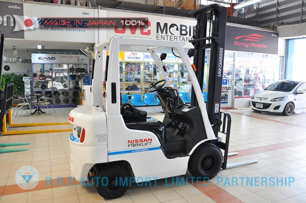 ขายรถโฟล์คลิฟท์มือสอง NISSAN รุ่น NL01-000188 ราคา 175,000 บาทนำเข้าจากประเทศญี่ปุ่น 100\% ไม่เคยใช้งานในประเทศไทย