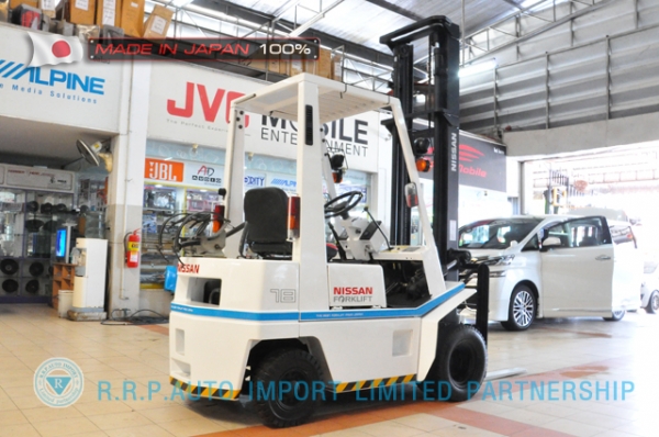 ขายรถโฟล์คลิฟท์มือสอง NISSAN รุ่น H01A15-004203 ราคา155,000 บาทนำเข้าจากประเทศญี่ปุ่น 100\% ไม่เคยใช้งานในประเทศไทย
