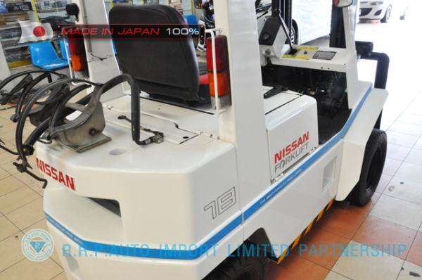 ขายรถโฟล์คลิฟท์มือสอง NISSAN รุ่น H01A15-004203 ราคา155,000 บาทนำเข้าจากประเทศญี่ปุ่น 100\% ไม่เคยใช้งานในประเทศไทย