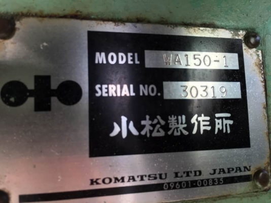 ขาย รถตักล้อยาง KOMATSU WA150-1 ซีเรียล 30,000++ เก่าญี่ปุ่น โทร.090-986-2521 อ๊อบ