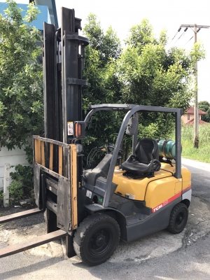 ขายโฟล์คลิฟท์ 2.5 ตัน TCM FG25T3 เสาสูง 4 เมตร 3 คอนโทล สไลด์งาได้ รถเก่านอก รุ่นใหม่ ใช้งานน้อย ยังไม่เคยใช้งานในไทย สภาพ95\%