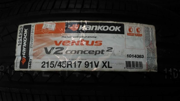 ยางใหม่ Hankook Ventus V2 215 45 17 ผลิตปี 2015 แบรนด์ดีขายถูก 4 เส้น 6800.- ใส่ ถ่วงฟรี ส่งทั่วไทยค่ะ ยางใหม่ Hankook Ventus V2 215 45 17 ผลิตปี 2015 แบรนด์ดีขายถูก 4 เส้น 6800.- ใส่ ถ่วงฟรี ส่งทั่วไทยค่ะ
