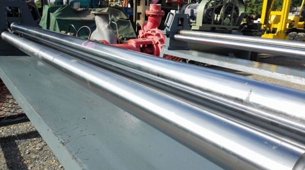 ** Sold ** แท่นม้วนเหล็กแผ่นประกอบใหม่ ขนาด 6 ฟุต 180 cm เพลาตัน ม้วนหนา 3 mm ไฟ 380V สวยๆพร้อมใช้