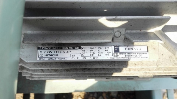 ** SOLD ** รูทโบวเวอร์ญี่ปุ่น ANLET JAPAN มอเตอร์ HITACHI 3 HP 200V 3 สาย สภาพสดน้ำมันใสๆลงตู้ใหม่ๆไม่ต้องกลัวช้ำมาเทสได้!!