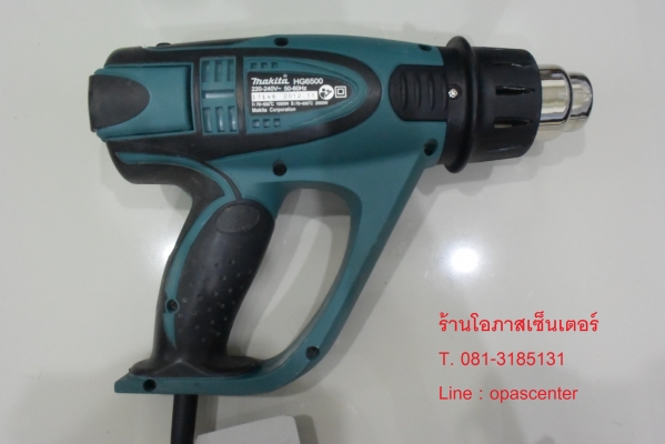ปืนเป่าลมร้อน ดิจิตอล จอLED ปรับองศาได้ MAKITA รุ่น HG6500 2000W. สภาพใหม่ ปืนเป่าลมร้อน ดิจิตอล จอLED ปรับองศาได้ MAKITA รุ่น HG6500 2000W. สภาพใหม่